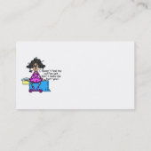 Vormittag vor dem Kaffee Spaß Visitenkarte (Rückseite)