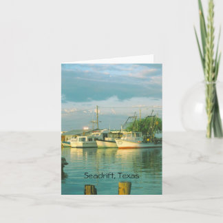 Vormittags Hafen, Seadrift, Texas Note Card Karte