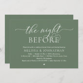 Vormittags Hochzeitsabend Probe Tanz Einladung (Vorne/Hinten)