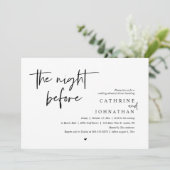 Vormittags Hochzeitsessen Probe Einladung (Stehend Vorderseite)