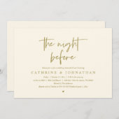 Vormittags Hochzeitsessen Probe Einladung (Vorne/Hinten)