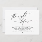 Vormittags, Hochzeitsessen Probe Party Einladung (Vorderseite)