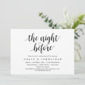 Vormittags, Hochzeitsessen Probe Party Einladung (Stehend Vorderseite)