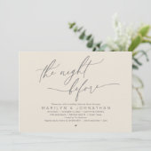 Vormittags, Hochzeitsessen Probe Party Einladung (Stehend Vorderseite)