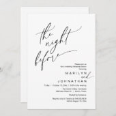 Vormittags, Hochzeitsessen Probe Party Einladung (Vorne/Hinten)