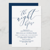 Vormittags, Hochzeitsessen Probe Party Einladung (Vorne/Hinten)