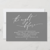 Vormittags, Hochzeitsessen Probe Party Einladung (Vorderseite)
