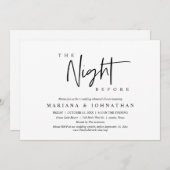 Vormittags, Hochzeitsessen Probe Party Einladung (Vorne/Hinten)