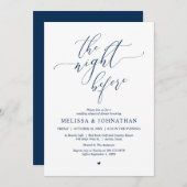 Vormittags, Hochzeitsessen Probe Party Einladung (Vorne/Hinten)