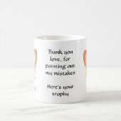 Vormittags Makeup-Fehler vor und nach dem Kaffee Kaffeetasse (Mittel)