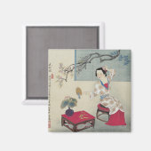 Vormittags verkleidet magnet (Vorderseite/Rückseite)