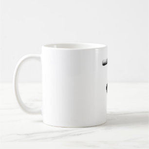 Vormittagsfett - Schwarz & Weiß Kaffeetasse