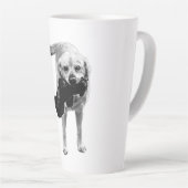 Vormittagsfett - Schwarz & Weiß Milchtasse (Rechte Ecke)