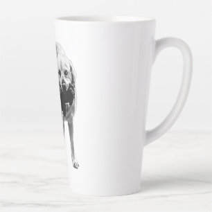 Vormittagsfett - Schwarz & Weiß Milchtasse