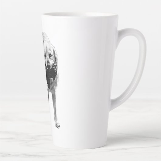 Vormittagsfett - Schwarz & Weiß Milchtasse (Rechts)