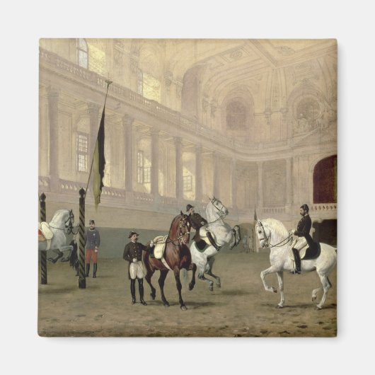 Vormittagsübungen in der Hofreitschule Magnet (Vorne)