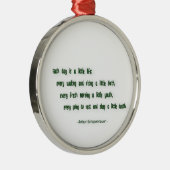 Vormittagsvortrag von Arthur Schopenhauer Silbernes Ornament (Rechts)