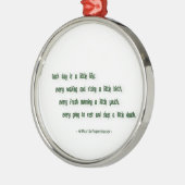 Vormittagsvortrag von Arthur Schopenhauer Silbernes Ornament (Links)
