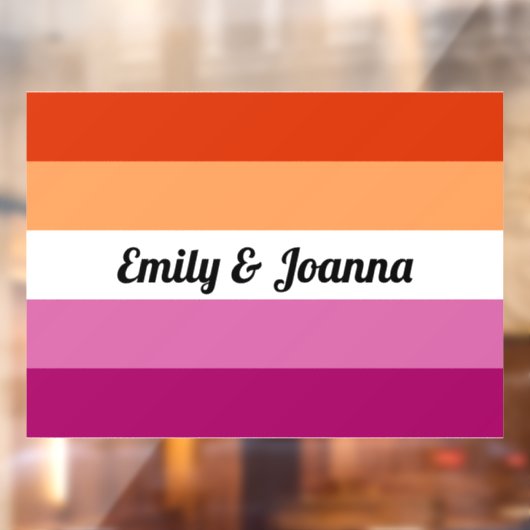 Vormonatsfenster für benutzerdefinierte lesbische fensteraufkleber (Blatt 2)