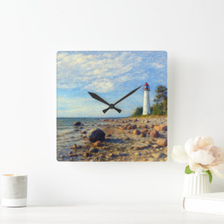 Vormsi Stillness Quadratische Wanduhr