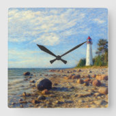 Vormsi Stillness Quadratische Wanduhr (Vorderseite)