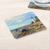 Vormsi Stillness Rechteckiger Pappuntersetzer (angewinkelt)