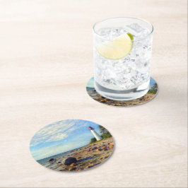 Vormsi Stillness Runder Pappuntersetzer