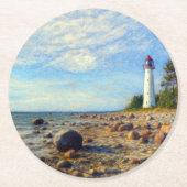 Vormsi Stillness Runder Pappuntersetzer (Vorderseite)