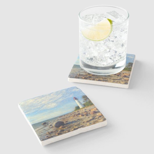 Vormsi Stillness Steinuntersetzer (Seitenansicht)