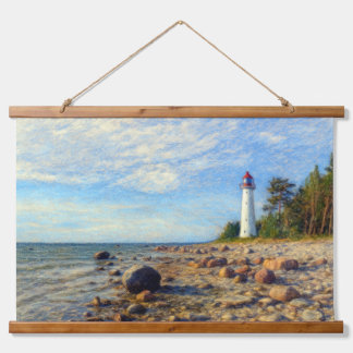 Vormsi Stillness Wandteppich Mit Holzrahmen