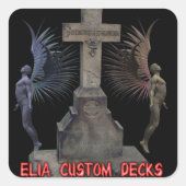 Vormundschaftsticker Quadratischer Aufkleber (Vorderseite)