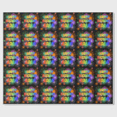 Vorname "ADAM", Fun "HAPPY BIRTHDAY" Geschenkpapier (Flach)