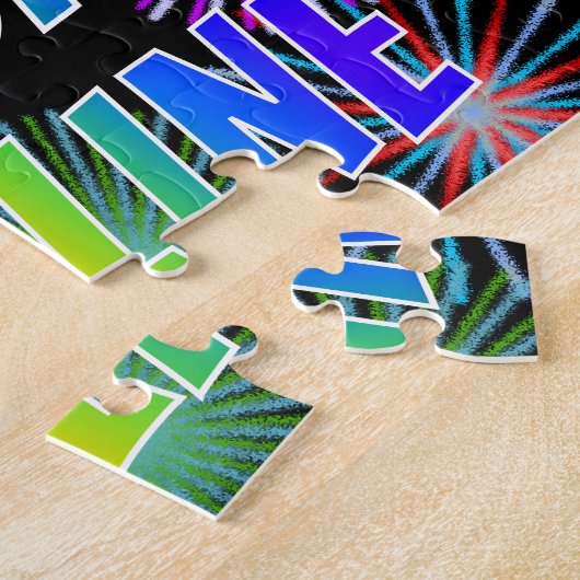 Vorname "ADELINE", Fun "HAPPY BIRTHDAY" Puzzle (Seite)