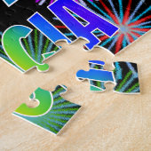 Vorname "ALICIA", Spaß "GLÜCKLICHER GEBURTSTAG" Puzzle (Seite)