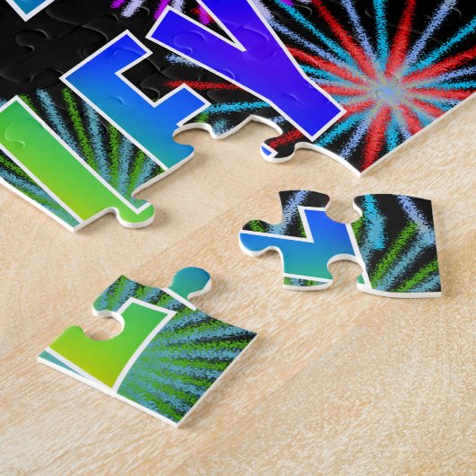 Vorname "BAILEY", Fun "HAPPY BIRTHDAY" Puzzle (Seite)