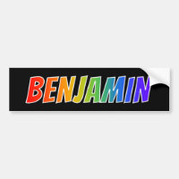 Vorname "BENJAMIN": Spaß-Regenbogen-Farbton