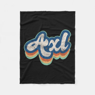 Vorname Boy Vintag Style 70er 80er Personalisiert Fleecedecke