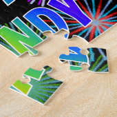 Vorname "BRANDY", Fun "HAPPY BIRTHDAY" Puzzle (Seite)