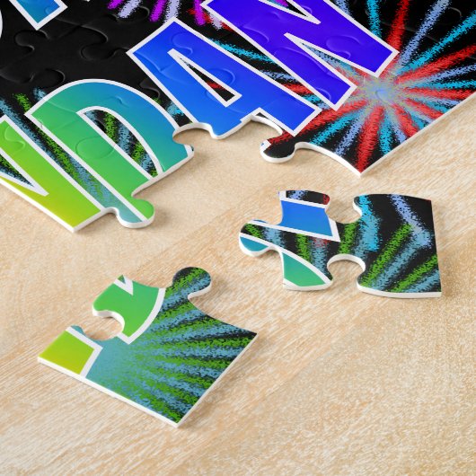 Vorname "BRENDAN", Fun "HAPPY BIRTHDAY" Puzzle (Seite)