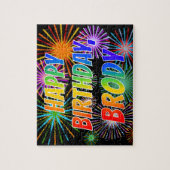 Vorname "BRODY", Fun "HAPPY BIRTHDAY" Puzzle (Vertikal)