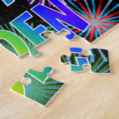 Vorname "CADEN", Spaß "GLÜCKLICHER GEBURTSTAG" Puzzle (Seite)