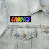 Vorname "CANDICE": Fun Rainbow Coloring Namensschild (Beispiel)