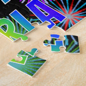 Vorname "CARLA", Spaß "GLÜCKLICHER GEBURTSTAG" Puzzle (Seite)