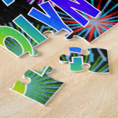 Vorname "CAROLYN", Spaß "GLÜCKLICHER GEBURTSTAG" Puzzle (Seite)