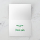 Vorname "COLIN" Fun "HAPPY BIRTHDAY" Karte (Innenseite)