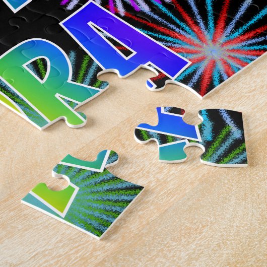 Vorname "CORA", Fun "HAPPY BIRTHDAY" Puzzle (Seite)