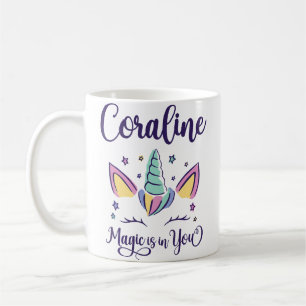 Vorname Coraline Personalisierte Magie Ist In Dir  Kaffeetasse