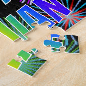 Vorname "DAMIAN", Fun "HAPPY BIRTHDAY" Puzzle (Seite)