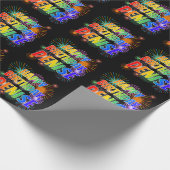 Vorname "DENISE", Fun "HAPPY BIRTHDAY" Geschenkpapier (Ecke)