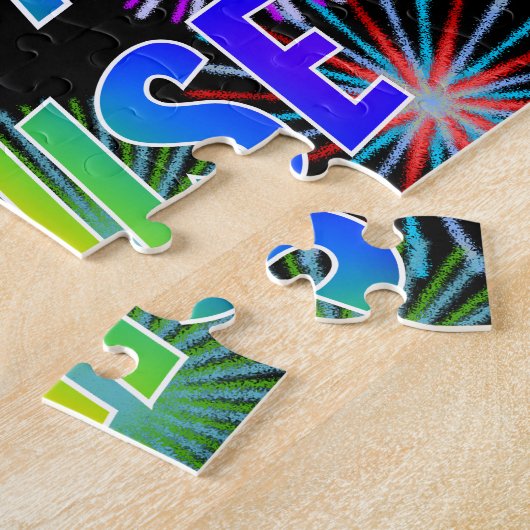 Vorname "DENISE", Fun "HAPPY BIRTHDAY" Puzzle (Seite)